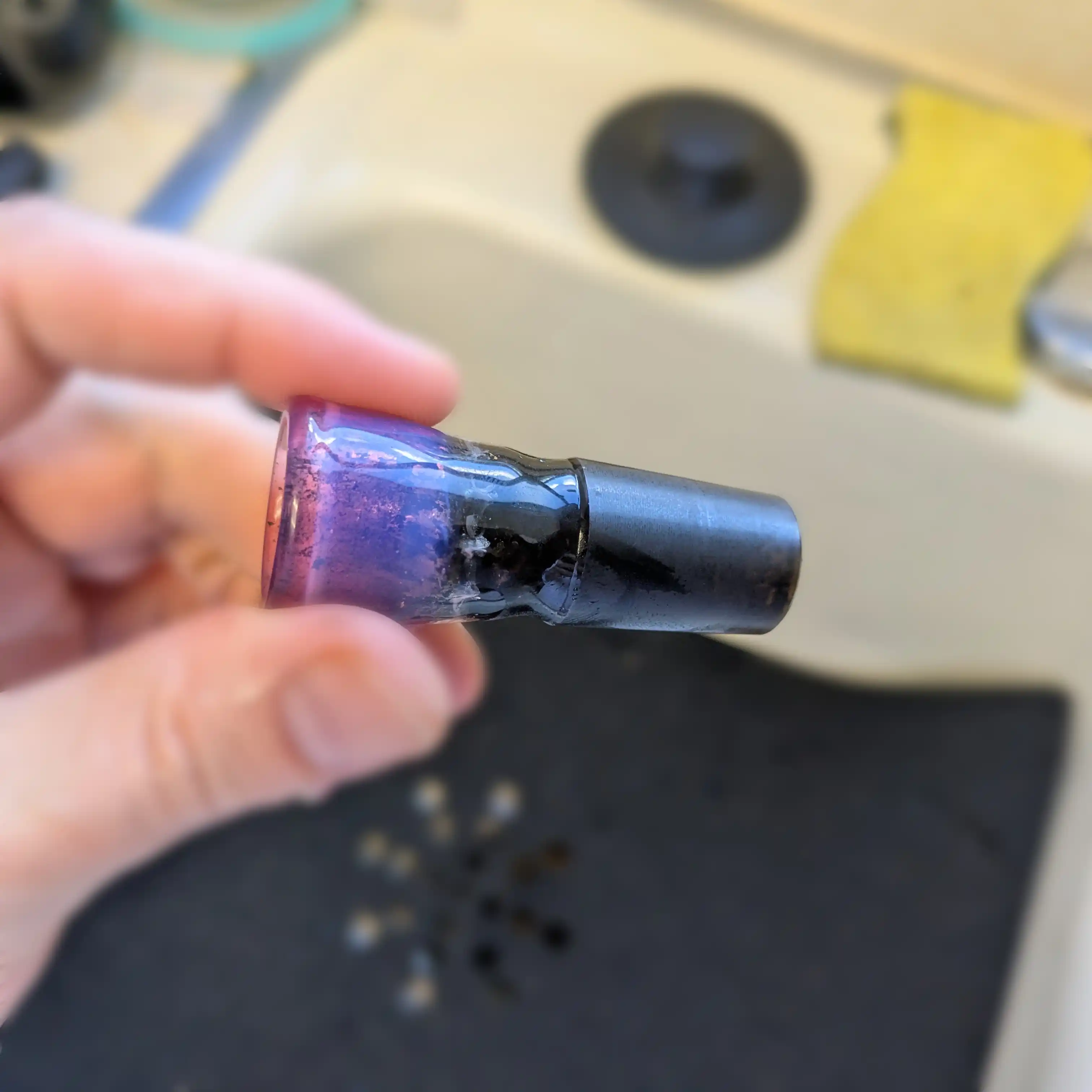 A dirty Ben Wilson slotted slide